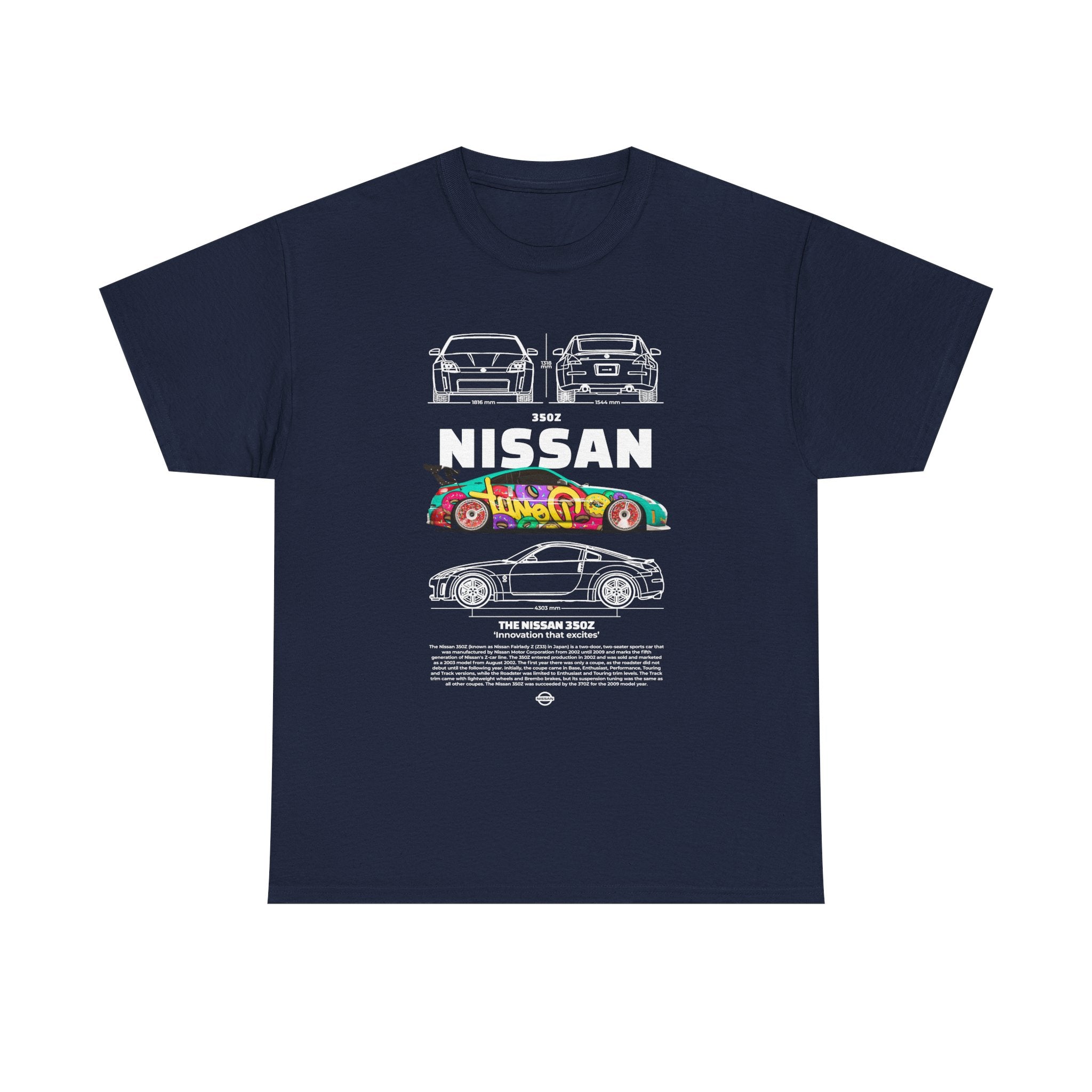 JDM T-Shirt Race Drift Street Cars Merch Mechanic Blue Prints Custom Tee Shirts