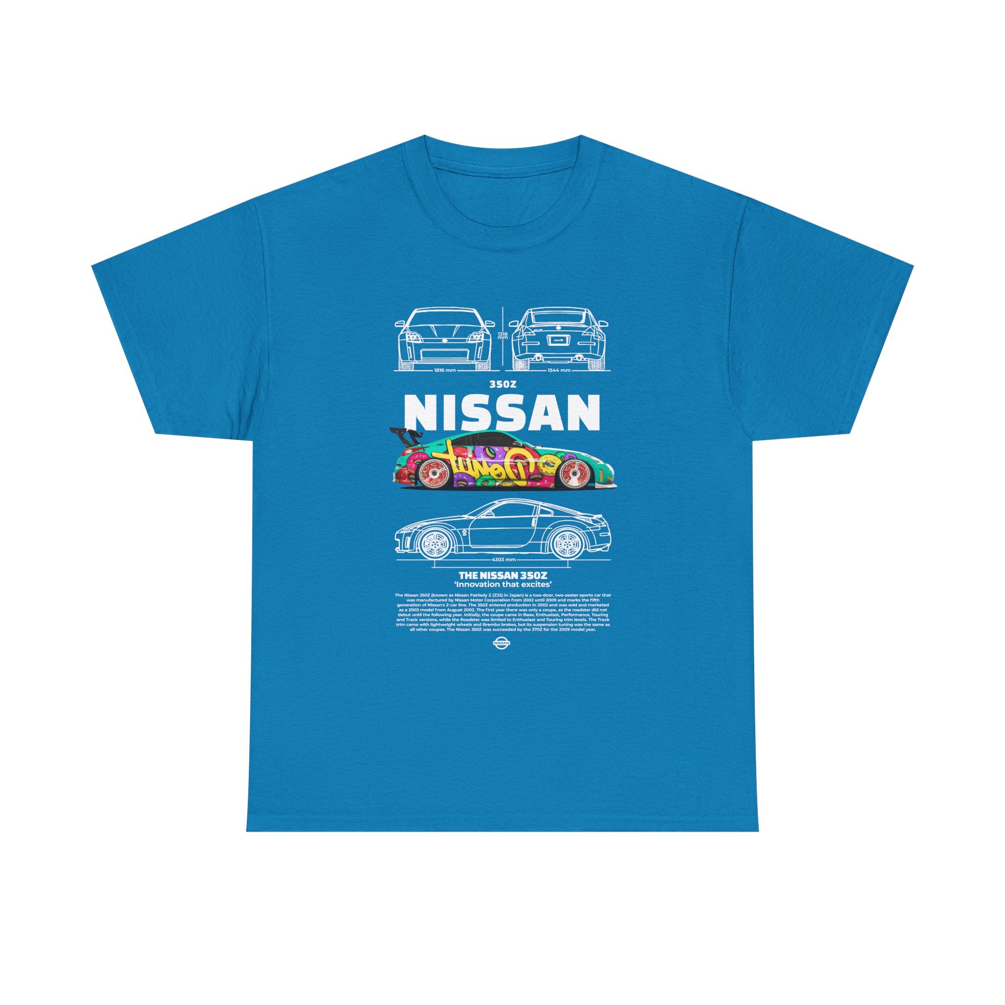 JDM T-Shirt Race Drift Street Cars Merch Mechanic Blue Prints Custom Tee Shirts